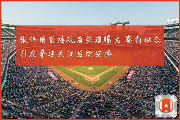 张伟丽直播观看渠道曝光 赛前动态引发拳迷关注后续安排